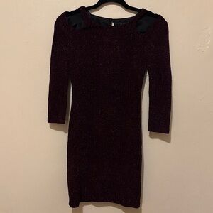Trixxi Burgundy and Black Women's Dress